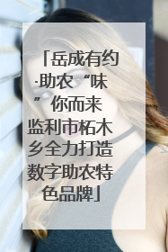 岳成有约·助农“味”你而来 监利市柘木乡全力打造数字助农特色品牌