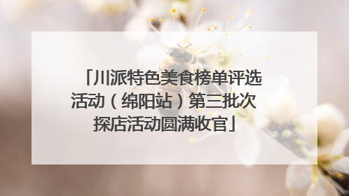 川派特色美食榜单评选活动（绵阳站）第三批次探店活动圆满收官