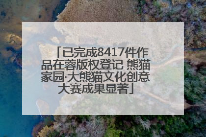 已完成8417件作品在蓉版权登记 熊猫家园·大熊猫文化创意大赛成果显著