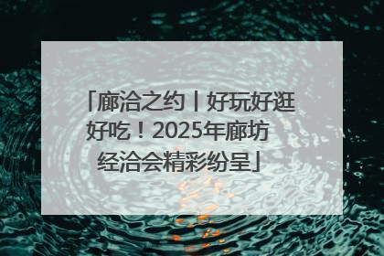 廊洽之约丨好玩好逛好吃！2025年廊坊经洽会精彩纷呈