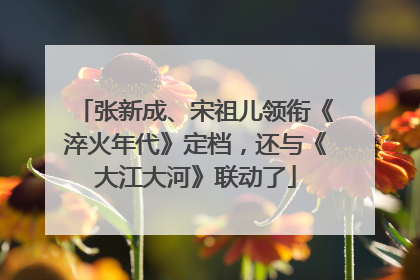 张新成、宋祖儿领衔《淬火年代》定档，还与《大江大河》联动了