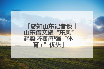 感知山东记者谈丨山东借文旅“东风”起势 不断塑强“体育+”优势