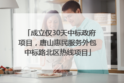 成立仅30天中标政府项目，唐山惠民服务外包中标路北区热线项目