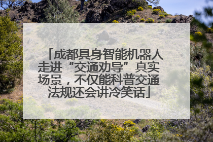 成都具身智能机器人走进“交通劝导”真实场景，不仅能科普交通法规还会讲冷笑话