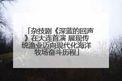 杂技剧《深蓝的回声》在大连首演 展现传统渔业迈向现代化海洋牧场奋斗历程