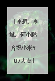 李想、李斌、何小鹏齐祝小米YU7大卖