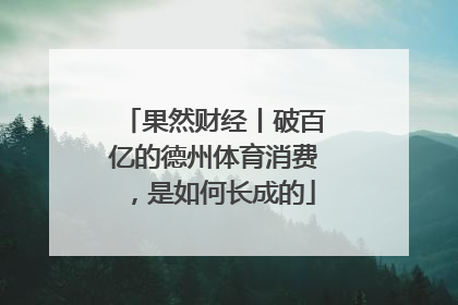 果然财经丨破百亿的德州体育消费，是如何长成的