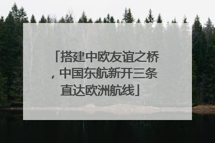 搭建中欧友谊之桥，中国东航新开三条直达欧洲航线