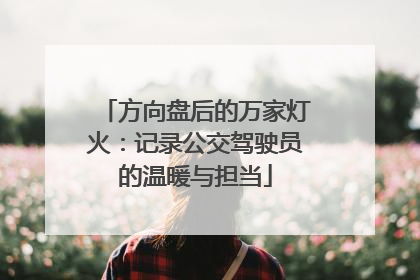 方向盘后的万家灯火：记录公交驾驶员的温暖与担当