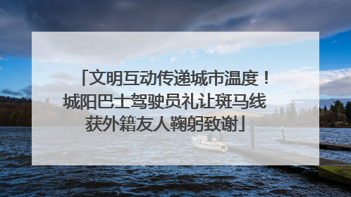 文明互动传递城市温度！城阳巴士驾驶员礼让斑马线获外籍友人鞠躬致谢
