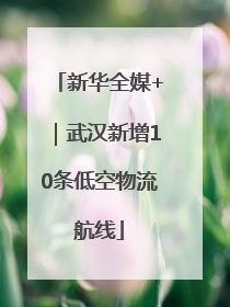 新华全媒+｜武汉新增10条低空物流航线