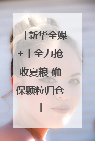 新华全媒+丨全力抢收夏粮 确保颗粒归仓
