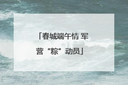 春城端午情 军营“粽”动员