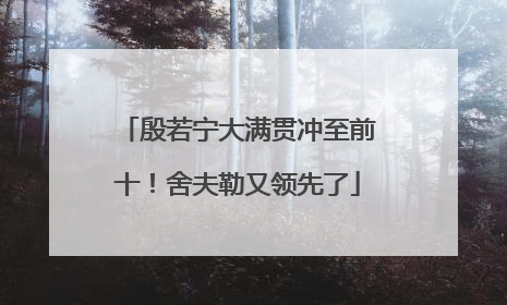殷若宁大满贯冲至前十！舍夫勒又领先了