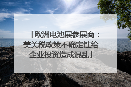 欧洲电池展参展商：美关税政策不确定性给企业投资造成混乱