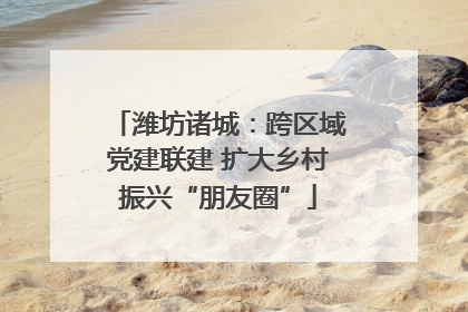 潍坊诸城：跨区域党建联建 扩大乡村振兴“朋友圈”