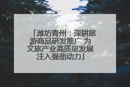 潍坊青州：深耕旅游商品研发推广 为文旅产业高质量发展注入强劲动力