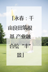 永春：千亩良田筑根基 产业融合绘“丰”景