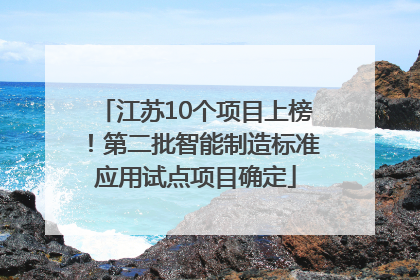 江苏10个项目上榜！第二批智能制造标准应用试点项目确定