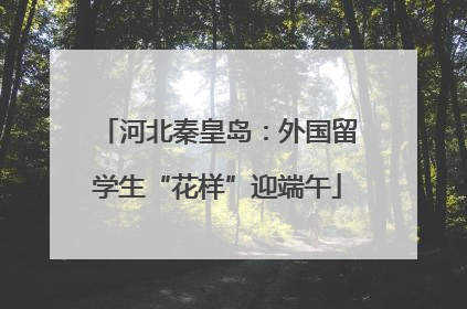 河北秦皇岛：外国留学生“花样”迎端午