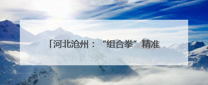 河北沧州：“组合拳”精准发力 助力企业创新突破