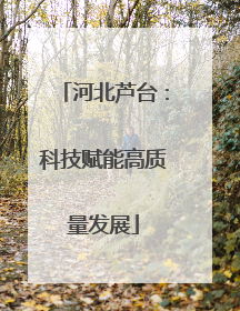 河北芦台：科技赋能高质量发展