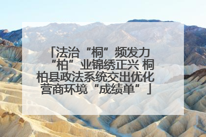 法治“桐”频发力 “柏”业锦绣正兴 桐柏县政法系统交出优化营商环境“成绩单”