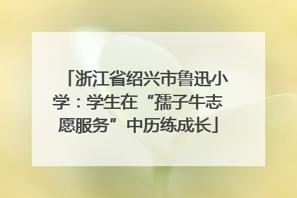 浙江省绍兴市鲁迅小学：学生在“孺子牛志愿服务”中历练成长