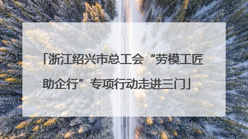 浙江绍兴市总工会“劳模工匠助企行”专项行动走进三门
