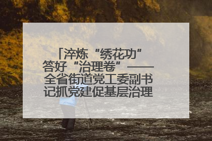 淬炼“绣花功” 答好“治理卷”——全省街道党工委副书记抓党建促基层治理培训示范班侧记