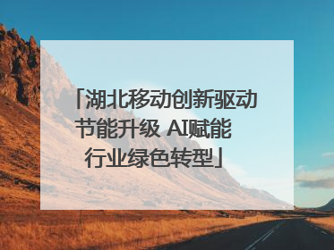 湖北移动创新驱动节能升级 AI赋能行业绿色转型