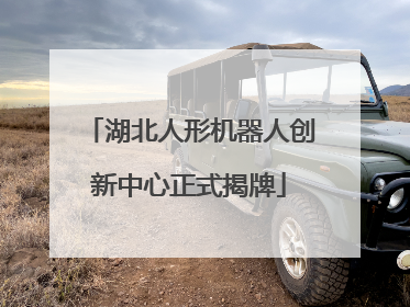 湖北人形机器人创新中心正式揭牌