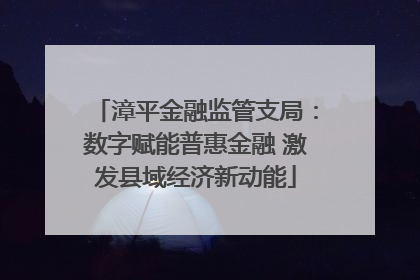 漳平金融监管支局：数字赋能普惠金融 激发县域经济新动能