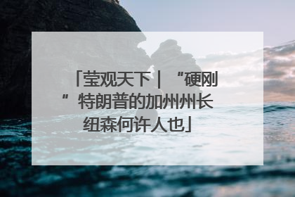 莹观天下｜“硬刚”特朗普的加州州长纽森何许人也