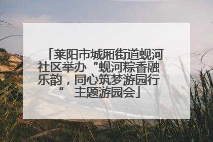 莱阳市城厢街道蚬河社区举办“蚬河粽香融乐韵，同心筑梦游园行” 主题游园会