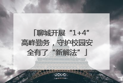 聊城开展“1+4”高峰勤务，守护校园安全有了“新解法”
