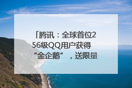 腾讯：全球首位256级QQ用户获得“金企鹅”，送限量版神秘惊喜等礼物