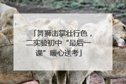 舞狮击掌壮行色，二实验初中“最后一课”暖心送考