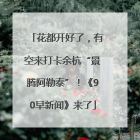 花都开好了，有空来打卡余杭“景腾阿勒泰”！《90早新闻》来了