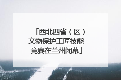 西北四省（区）文物保护工匠技能竞赛在兰州闭幕