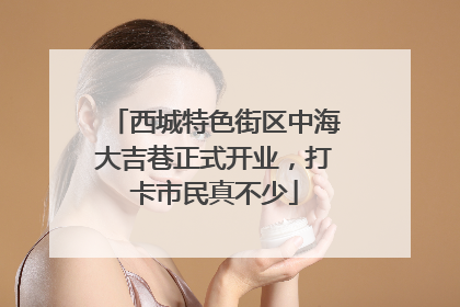 西城特色街区中海大吉巷正式开业，打卡市民真不少