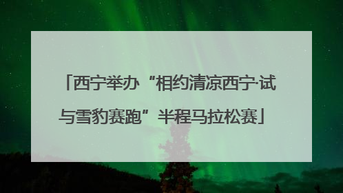 西宁举办“相约清凉西宁·试与雪豹赛跑”半程马拉松赛