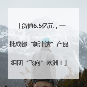 货值6.5亿元，一批成都“新津造”产品组团“飞向”欧洲！