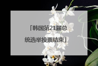 韩国第21届总统选举投票结束