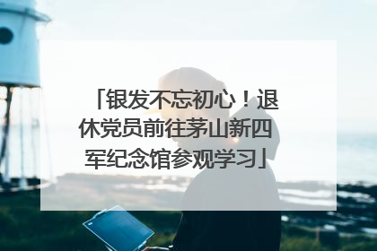 银发不忘初心！退休党员前往茅山新四军纪念馆参观学习