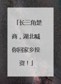 长三角楚商，湖北喊你回家乡投资！