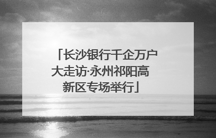 长沙银行千企万户大走访·永州祁阳高新区专场举行