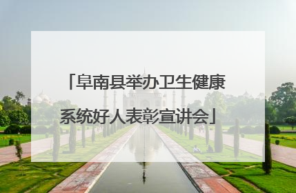 阜南县举办卫生健康系统好人表彰宣讲会