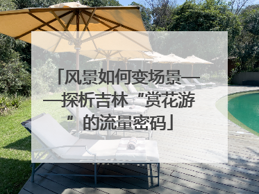风景如何变场景——探析吉林“赏花游”的流量密码