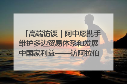 高端访谈｜阿中愿携手维护多边贸易体系和发展中国家利益——访阿拉伯议会议长亚马希